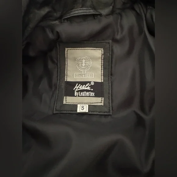 🛍️SALE🛍️ Heeli By Leathertex Women's Genuine Leather Quilted Motorcycle Jacket - Picture 7 of 8